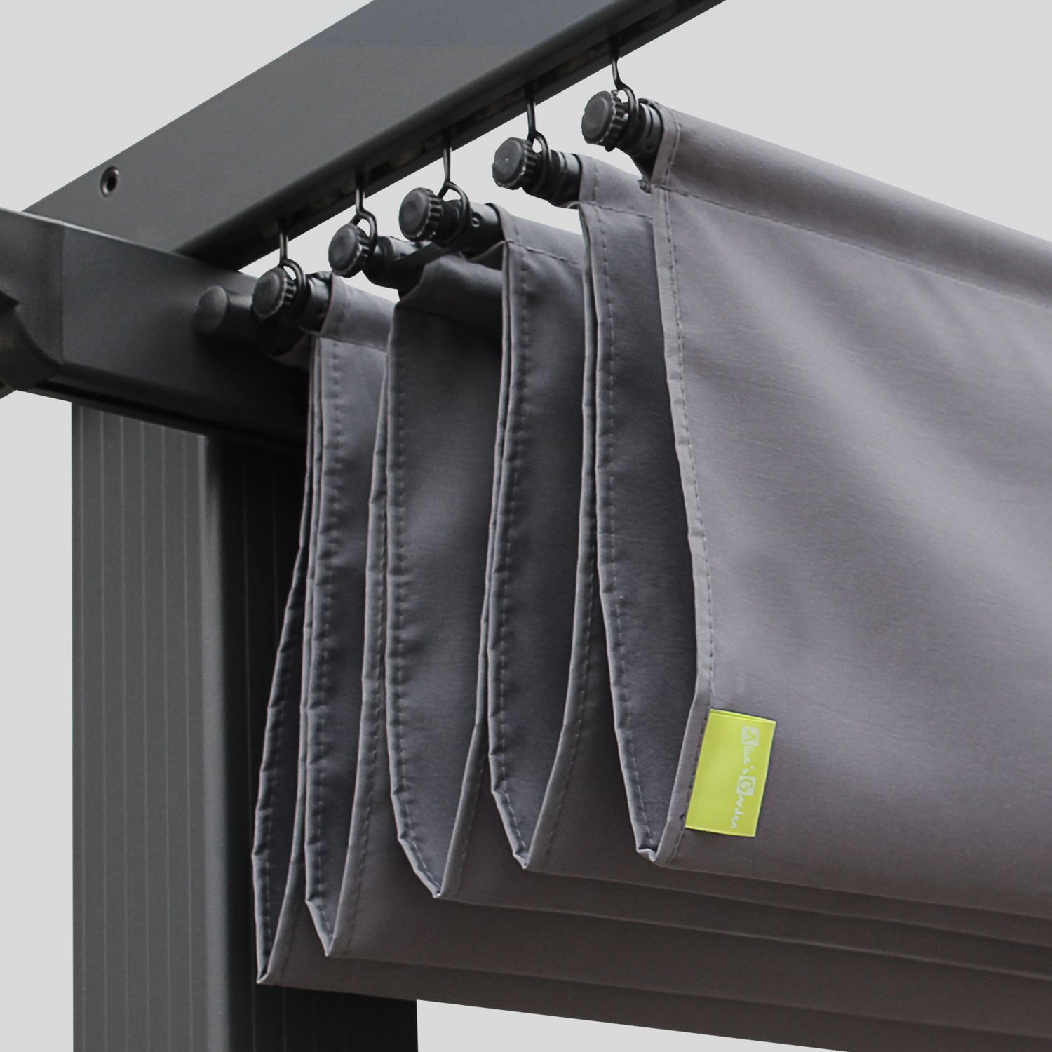 Grey canopy roof for 3x3m Condate gazebo pergola replacement canopy, replacement canopy