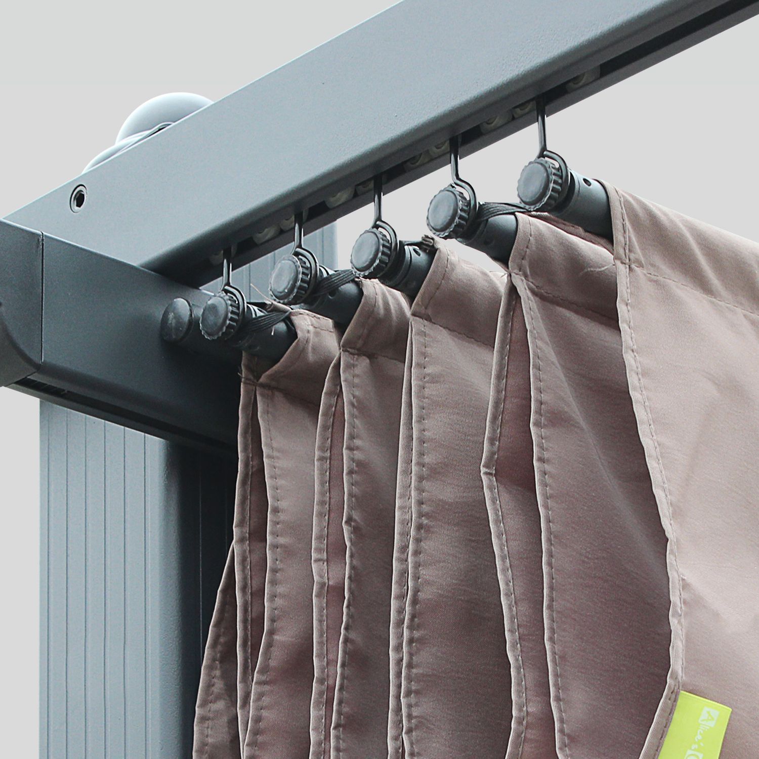 Lona de techo deslizante para pérgola Condate de 3x4m- Taupe