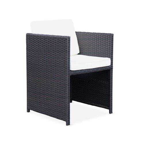 Vasto 10 Mesa de jardim, resina trançada, castanho, cru, 10 lugares | Vasto