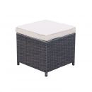 Vasto 10 Mesa de jardim, resina trançada, castanho, cru, 10 lugares | Vasto