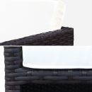 Vasto 10 Mesa de jardim, resina trançada, castanho, cru, 10 lugares | Vasto