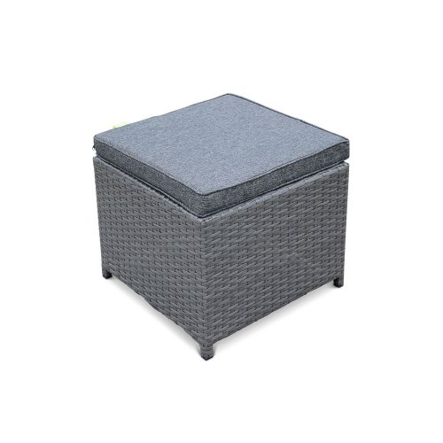 Vasto 10 Mesa de jardim, resina trançada, cinzento, 10 lugares | Vasto