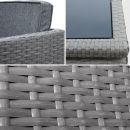 Vasto 10 Mesa de jardim, resina trançada, cinzento, 10 lugares | Vasto