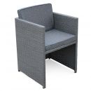 Vasto 10 Mesa de jardim, resina trançada, cinzento, 10 lugares | Vasto