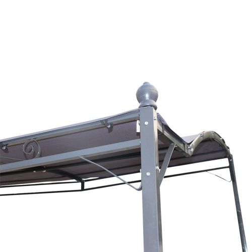 Lugdunum Pérgola antracite/cinzento, tratamento com epóxi, poliéster | Lugdunum