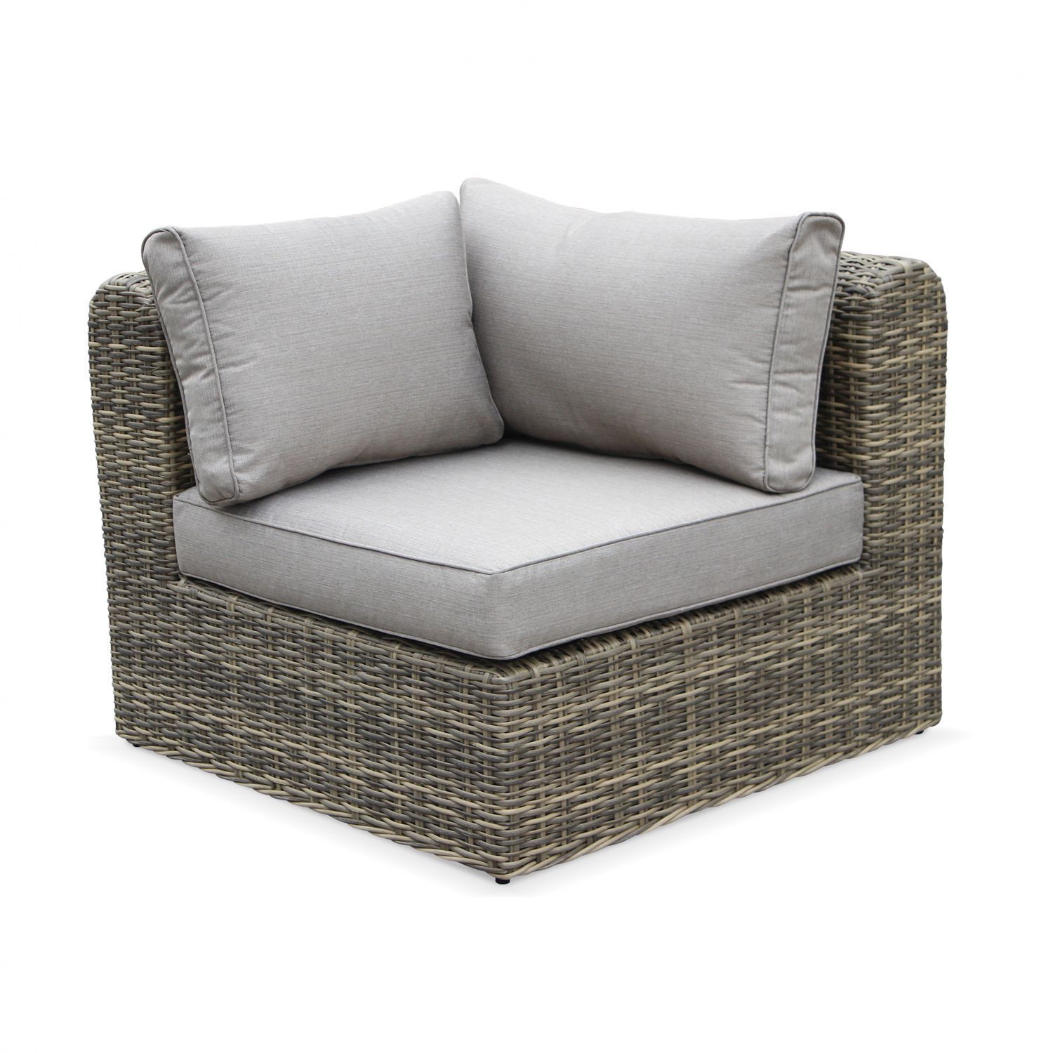 Sofá De Jardim, Mobiliário De Exterior, Rattan Sintético, 6 Assentos, Confortável