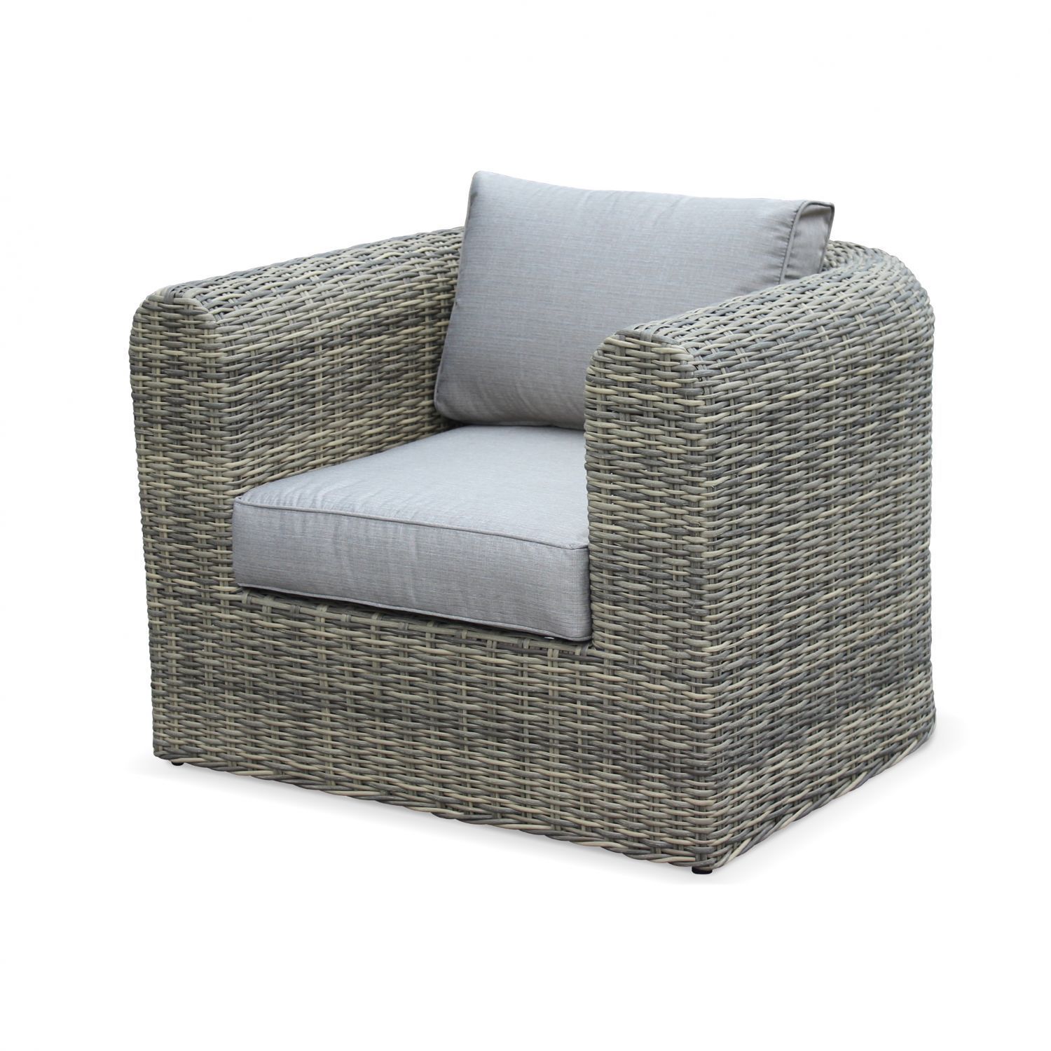 Sofá De Jardim, Mobiliário De Exterior, Rattan Sintético, 6 Assentos, Confortável