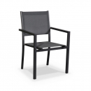 Capua: Garden table and chairs, anthracite / grey