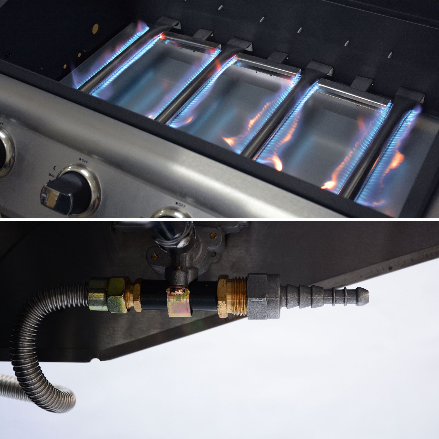 Gasbarbecue Albert Barbecue 4 branders + 1 zijbrander (gaspit) Inox