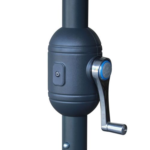 Hélios Chapéu-de-sol central, cinzento-claro, 270 cm | Helios