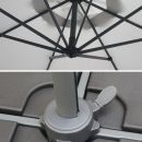 Biscarosse Chapéu-de-sol, excêntrico, redondo, cinzento-claro | Biscarosse