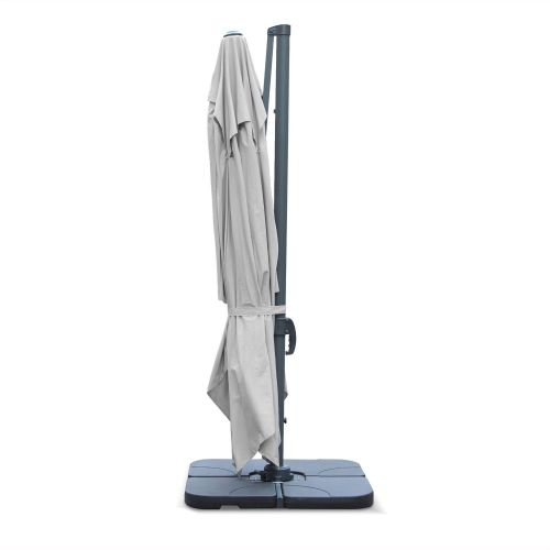 Ampelschirm Sonnenschirm St. Jean de Luz 3x4m Hellgrau