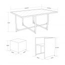 Vasto 10 Mesa de jardim, resina trançada, preto, cinzento, 10 lugares | Vasto