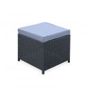 Vasto 10 Mesa de jardim, resina trançada, preto, cinzento, 10 lugares | Vasto