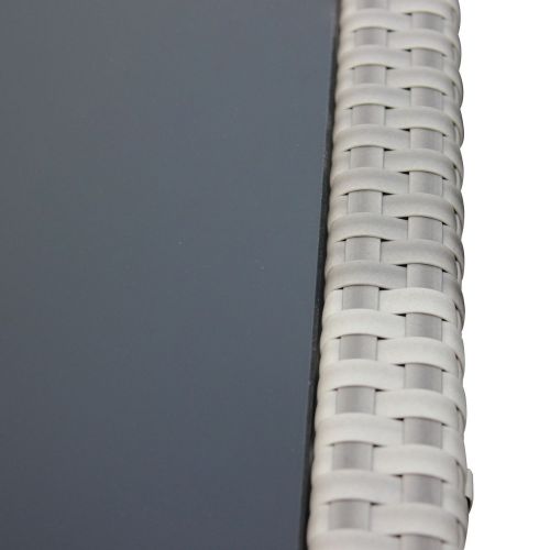 Vasto 10 Mesa de jardim, resina trançada, tons de cinzento, 10 lugares | Vasto