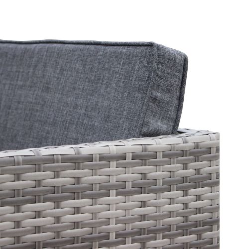 Vasto 10 Mesa de jardim, resina trançada, tons de cinzento, 10 lugares | Vasto