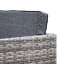 Vasto 10 Mesa de jardim, resina trançada, tons de cinzento, 10 lugares | Vasto