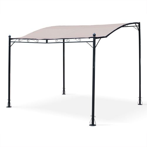 Lugdunum Pérgola antracite/castanho, tratamento com epóxi, poliéster | Lugdunum