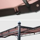 Lugdunum Pérgola antracite/castanho, tratamento com epóxi, poliéster | Lugdunum