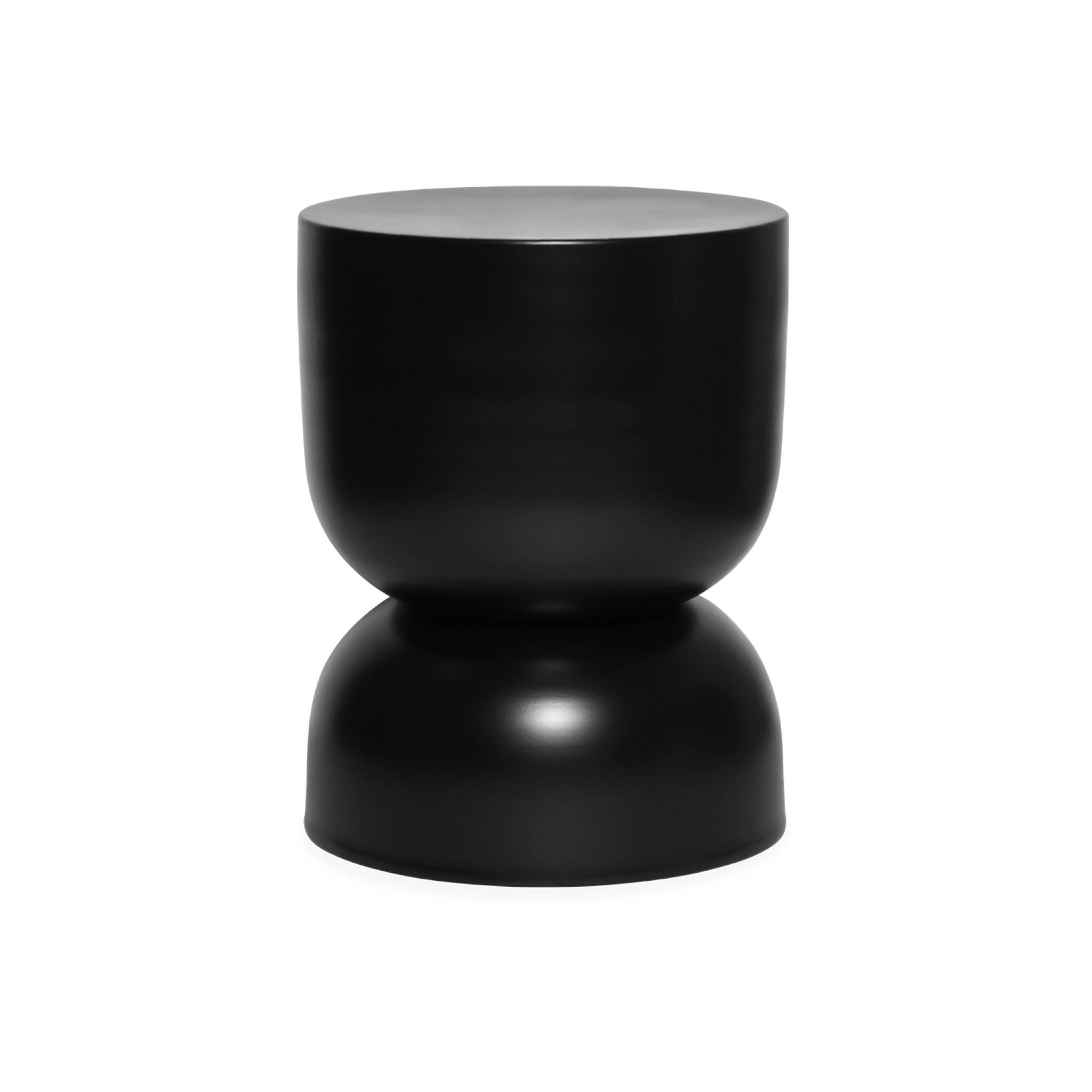 Tavolino in metallo, nero