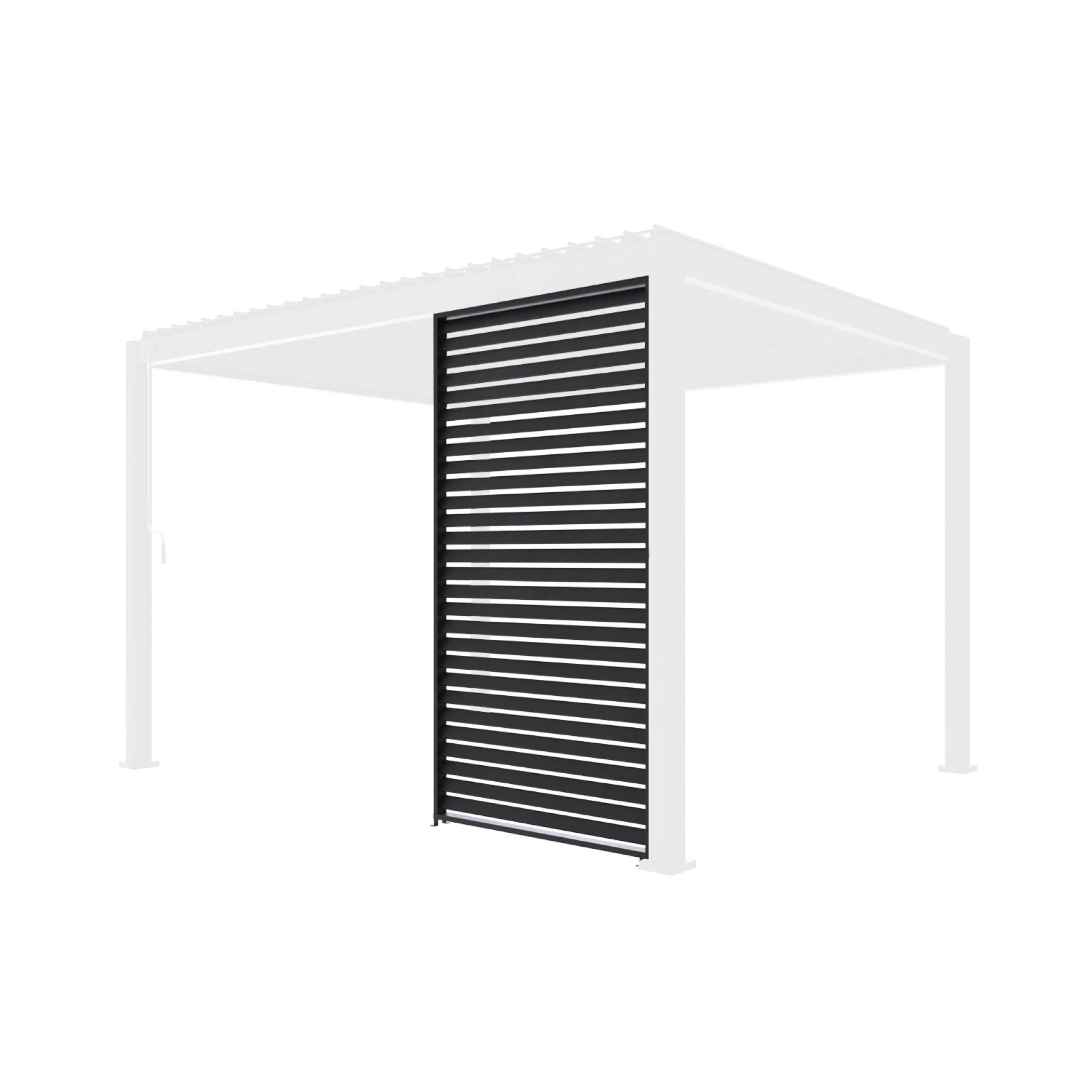 Persiana in alluminio da 130cm per pergola a lamelle triomphe,