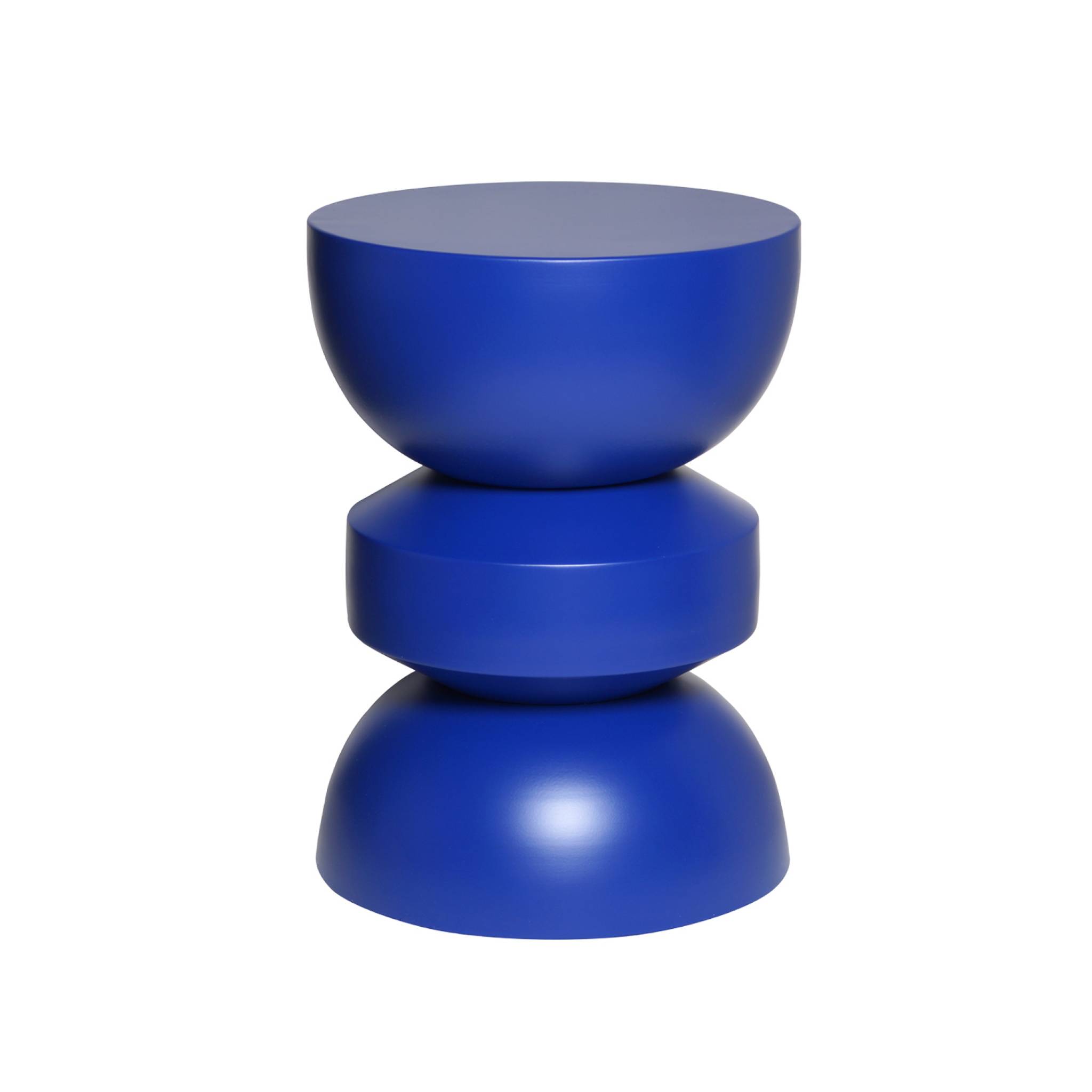Tavolino in metallo, blu