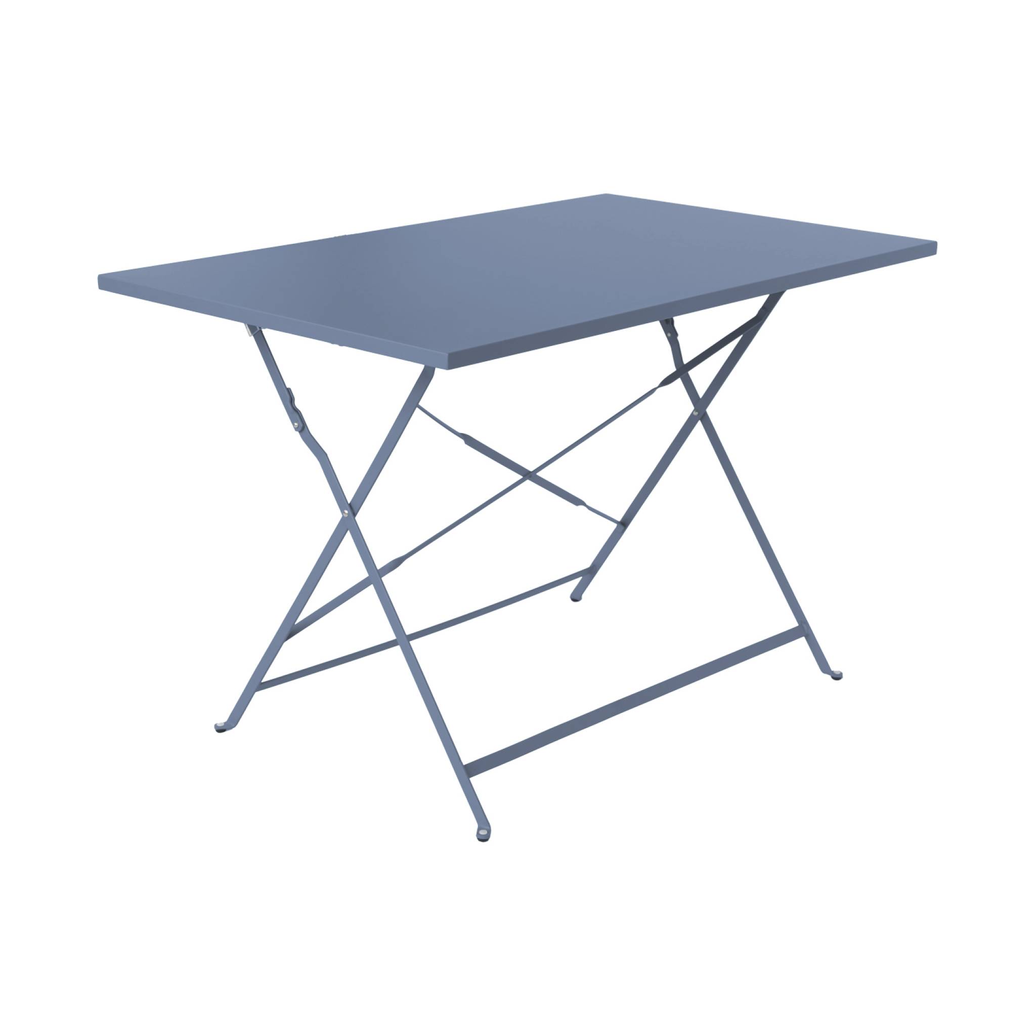 Image of Tavolo da giardino bistrot pieghevole in metallo 110x70 cm, 4 posti ,