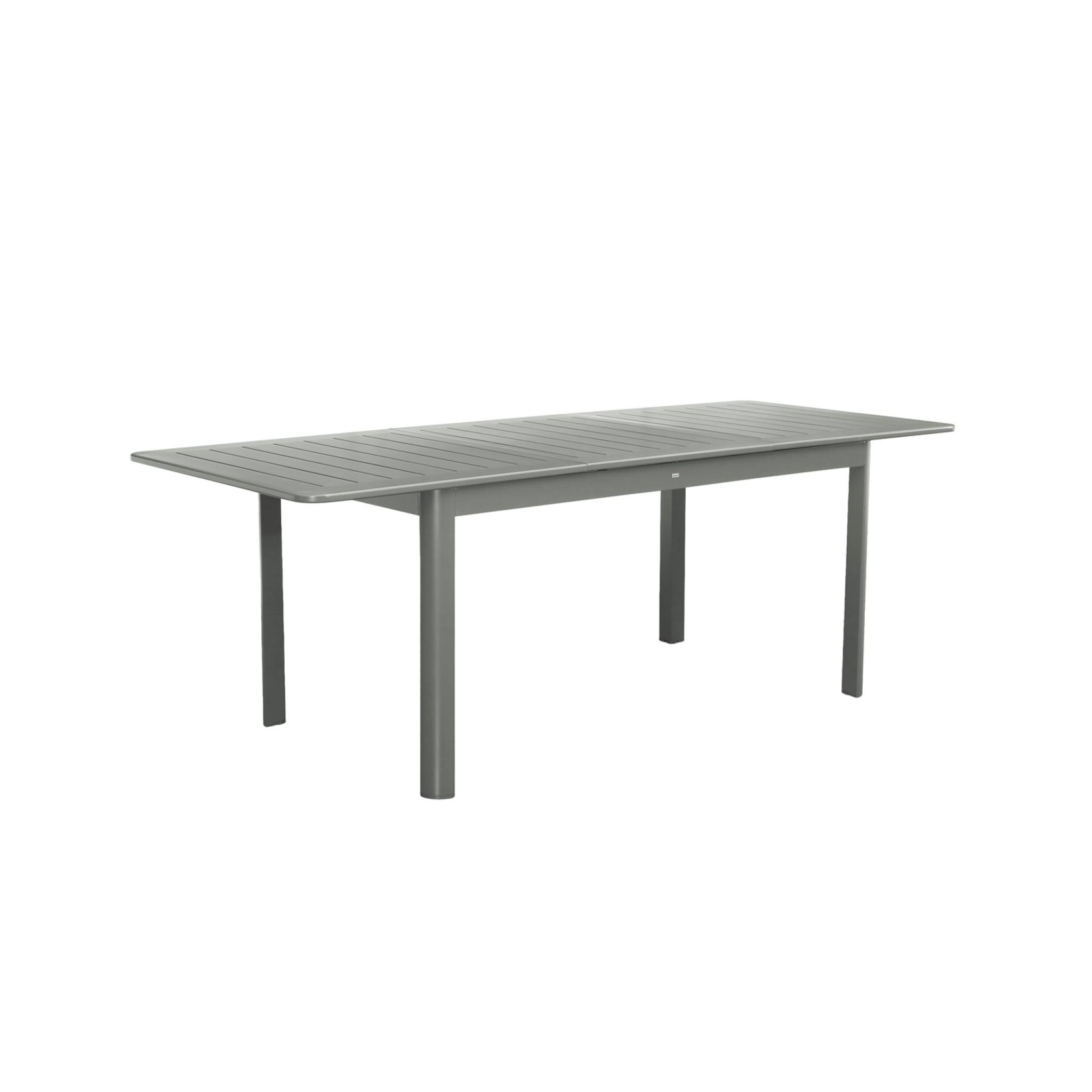 Image of Tavolo da giardino allungabile in alluminio, 8 posti, verde kaki