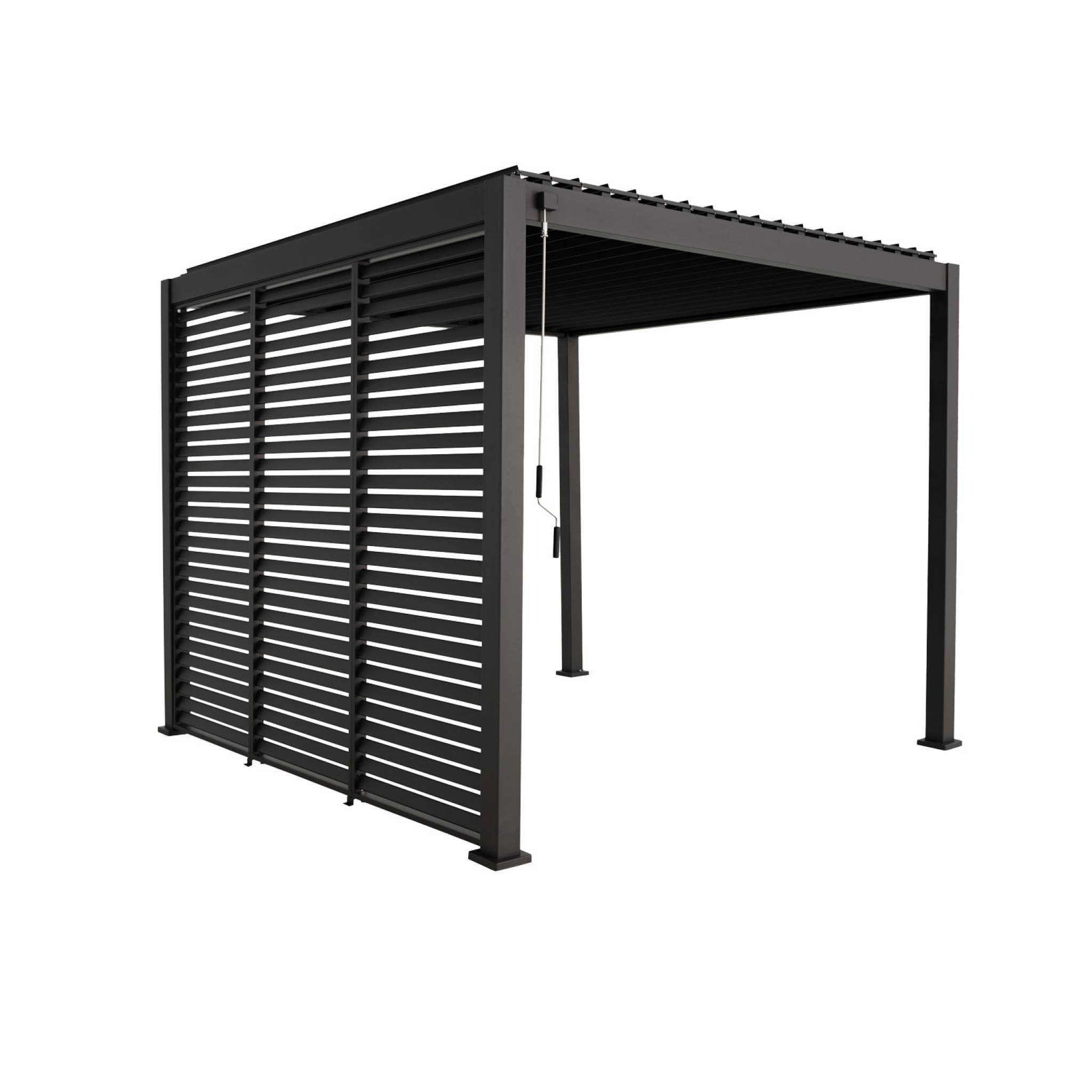 Image of Pergola bioclimatica 3x3m in alluminio con lamelle orientabili v2 + 3