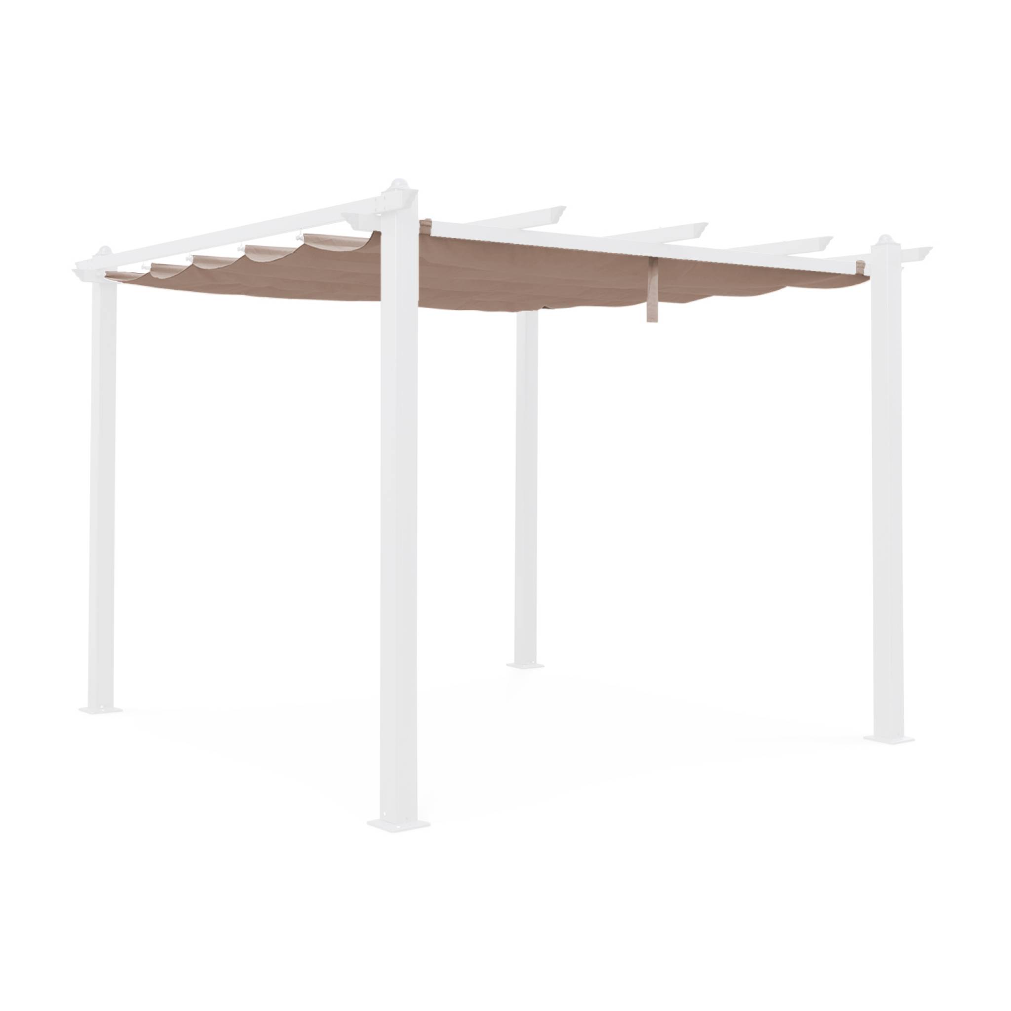 Telone per pergola condate in poliestere 3x3 m, beige