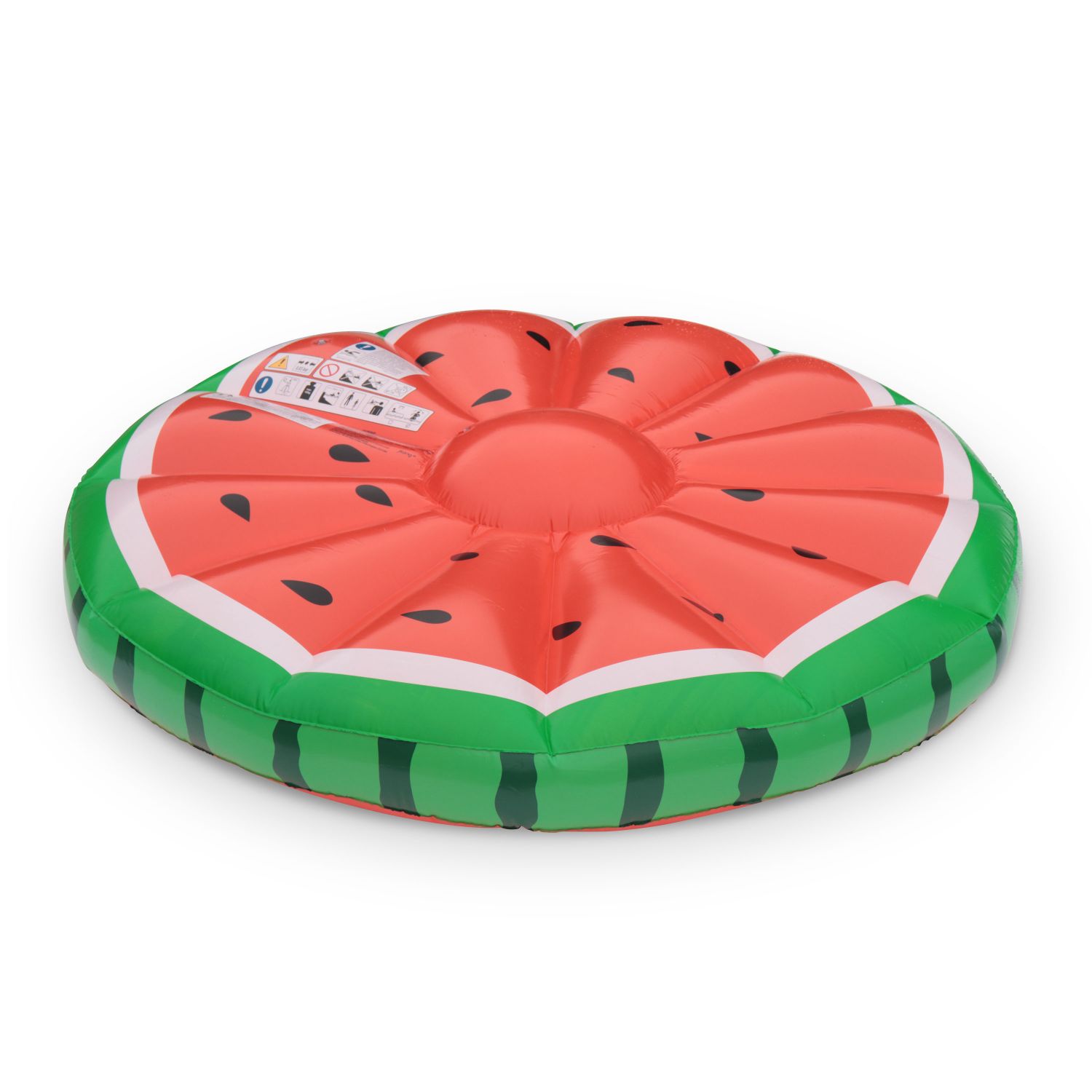 Baby evenaar replica Drijvend luchtbed watermeloen, Ø 145 cm, WATERMELON M, rond opblaasbaar  luchtbed, drijvend eiland in watermeloen vorm