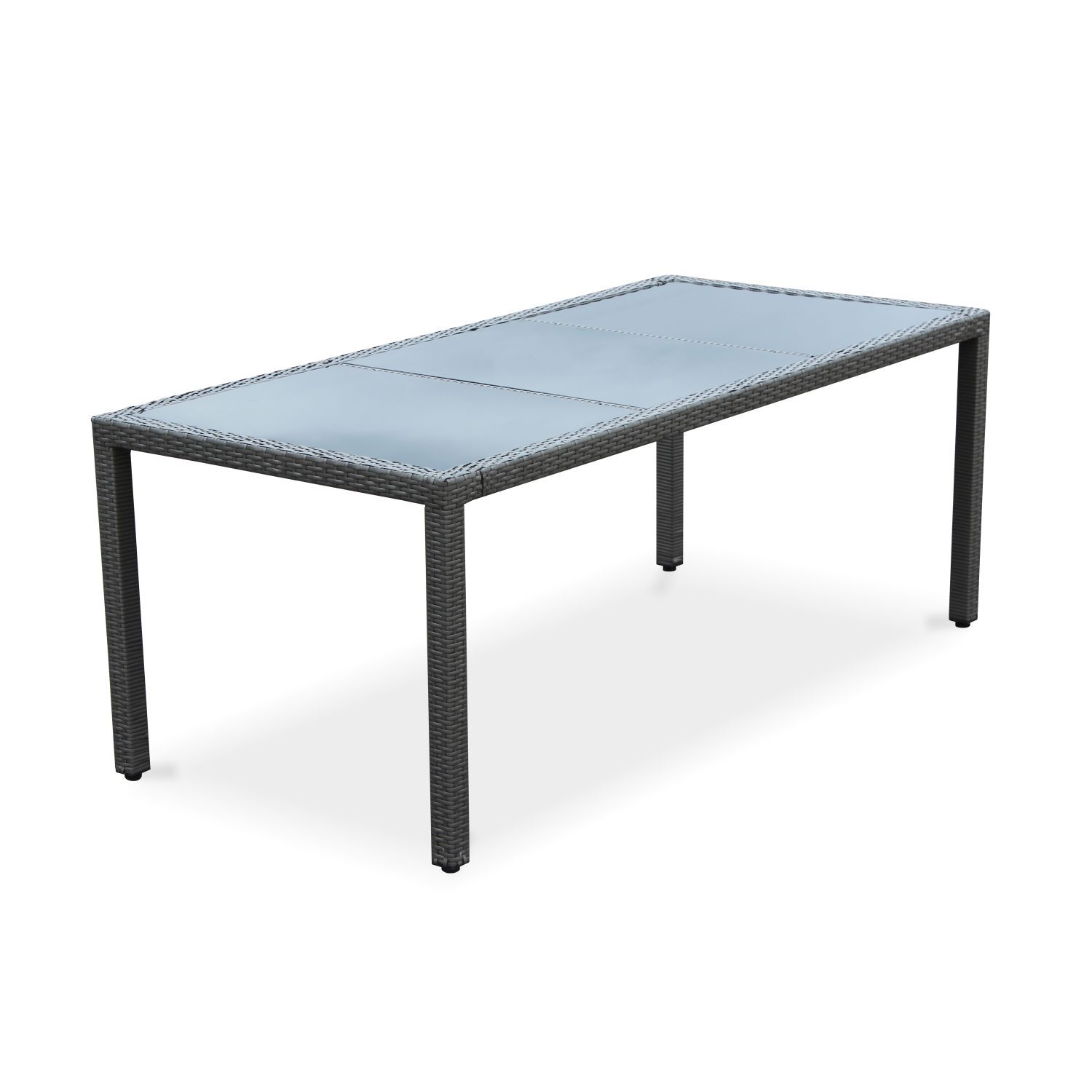 Mesa terraza, Conjunto de jardin, Gris, 8 plazas - Tavola 8