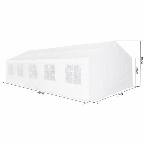 Lutecia 5x10 Tendas para eventos e jardim, branco, 5x10 m | Lutecia