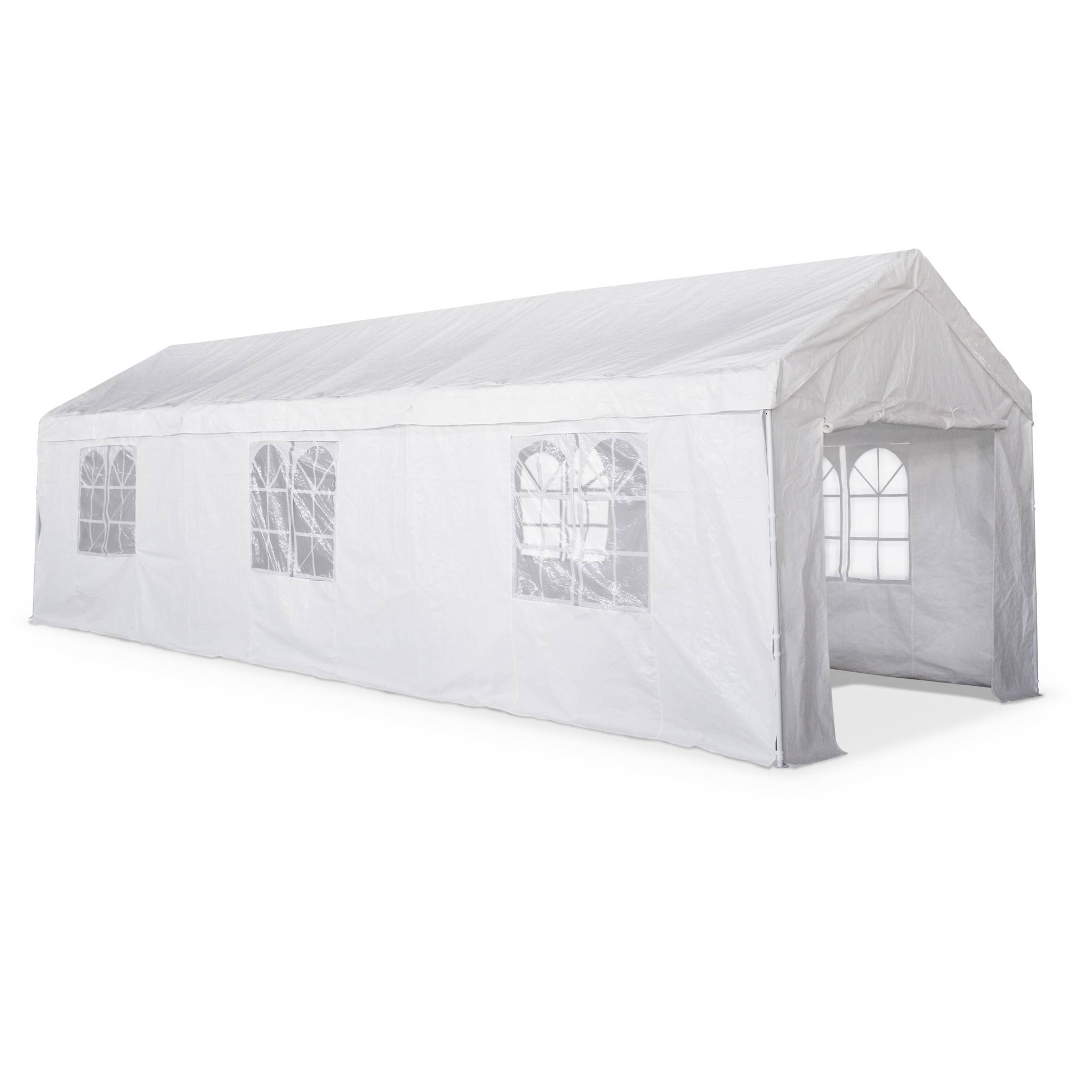 Tendone per festei, 3x9m, bianco, bianco