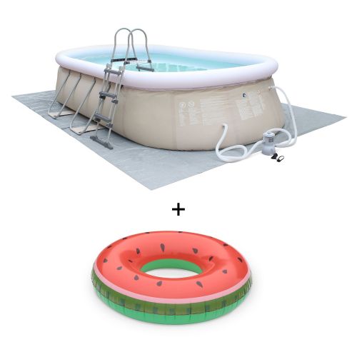 Onyx opblaasbaar ovaal tuin zwembad, - Zwemband watermeloen