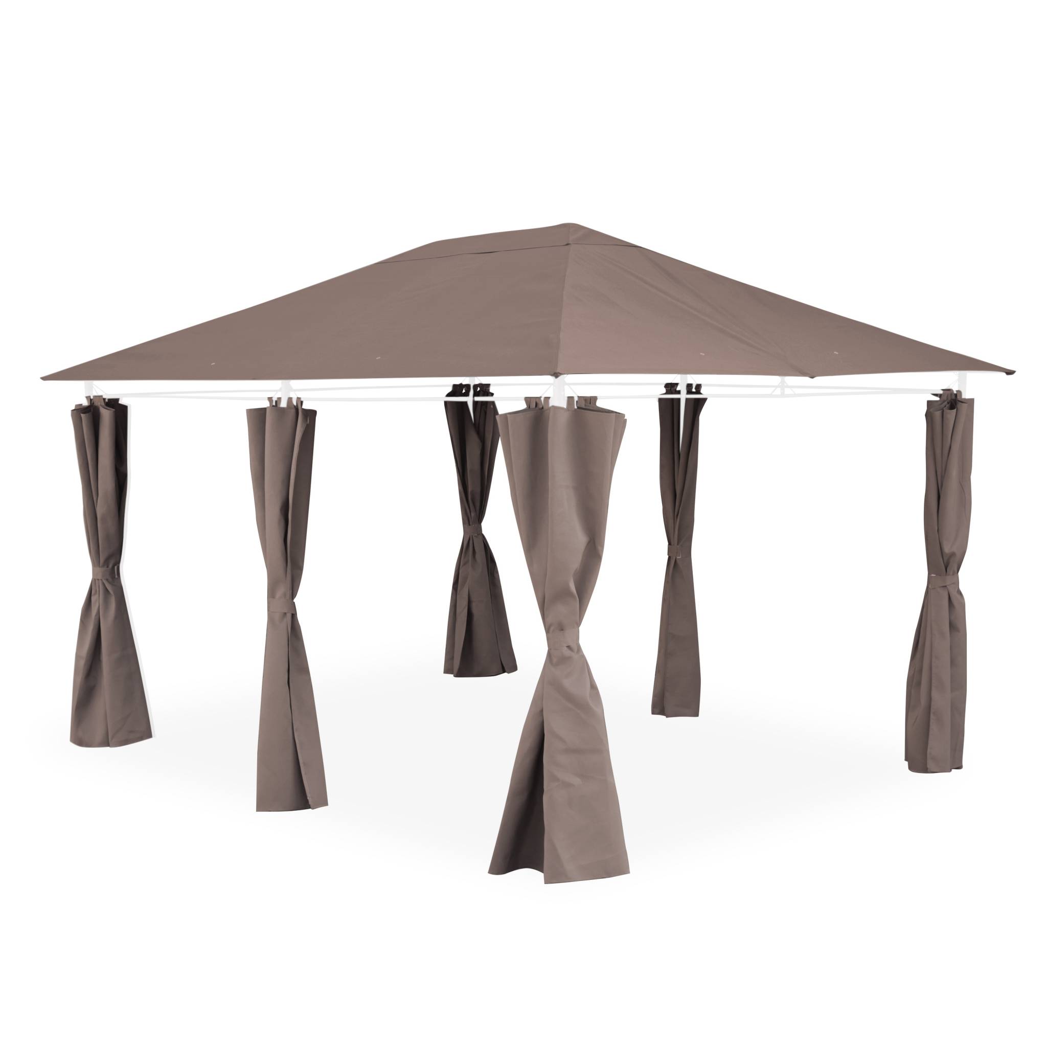 Telo di tetto + tende per pergola 3x4m divio, beige