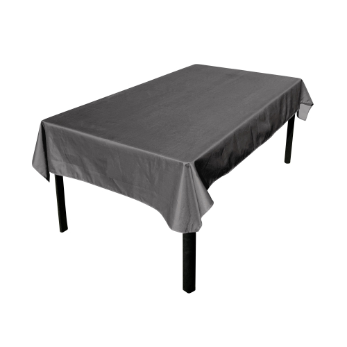 Outdoor-Tischdecke 140 x 240 cm Grau, 100% Polyester, schützt den Tisch,  UV-Schutz, sommerlicher Stil