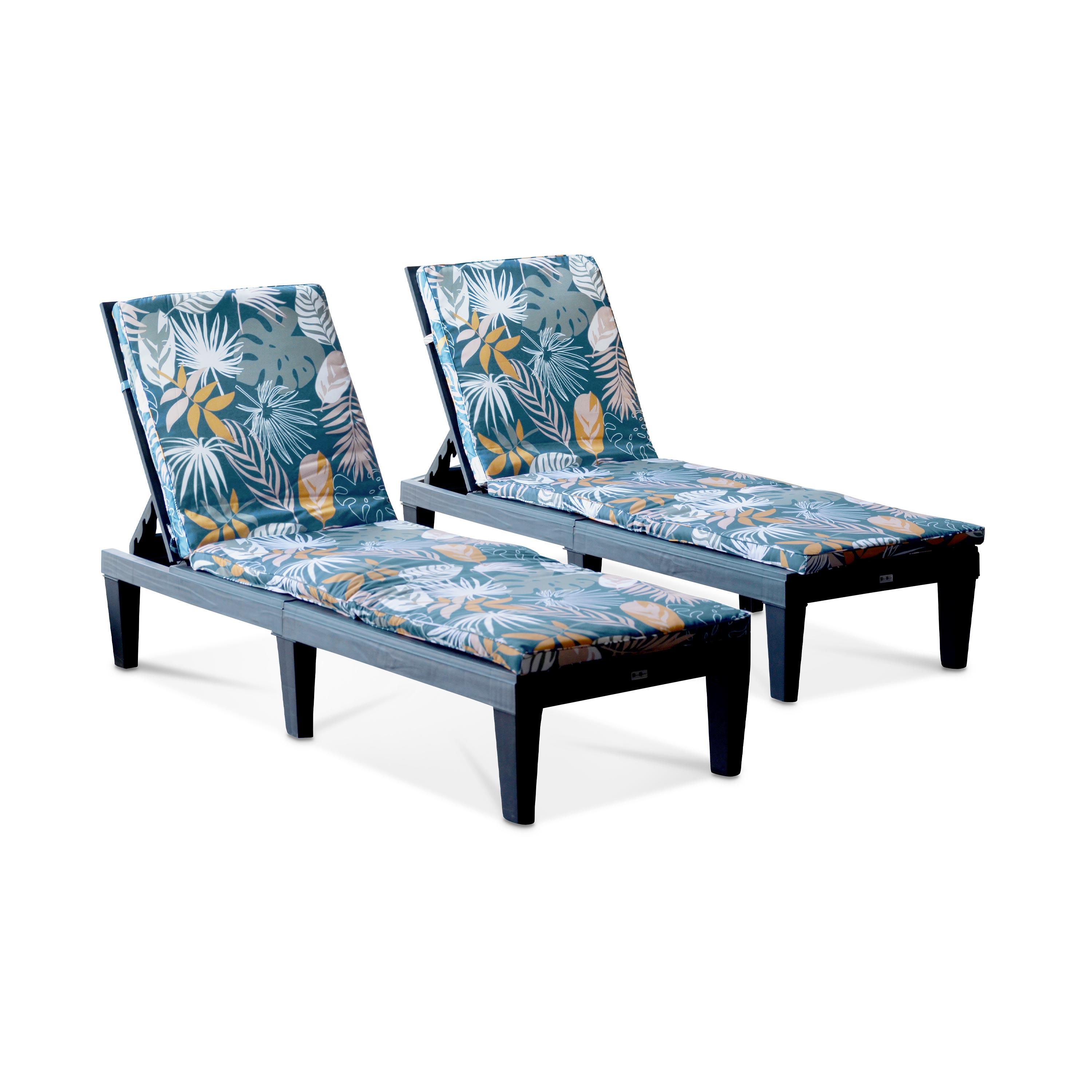 Alice's Garden Ligstoelkussens Set van 2 188 x 55 cm, Polyester