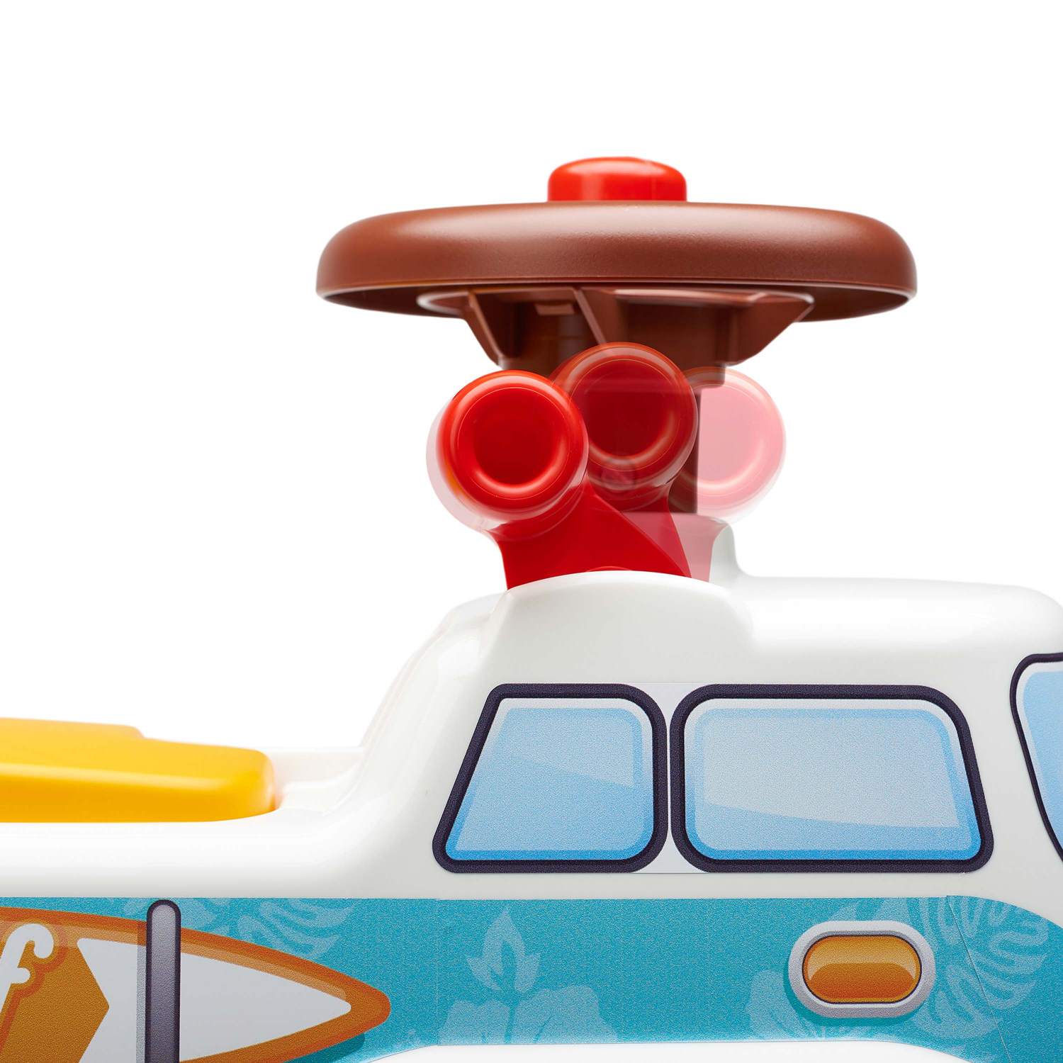 Rutscher Minivan Surf mit aufklappbarem Sitz, Lenkrad mit Hupe, 100%