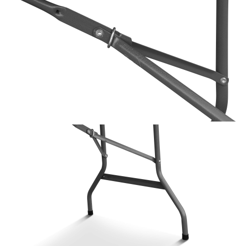 Klappbarer Empfangstisch aus Kunststoff Weiß 180 cm