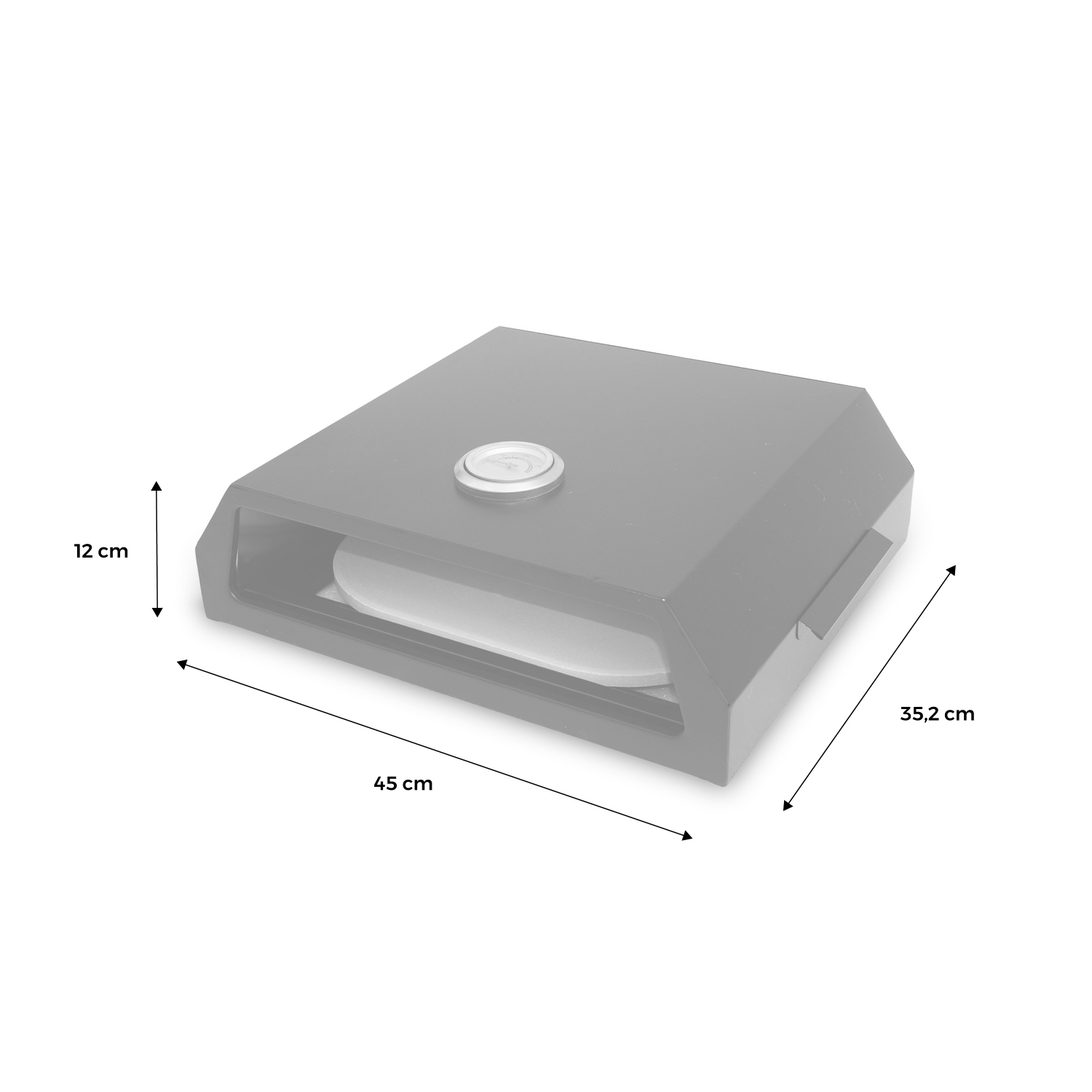 Horno rectangular portátil para pizza para barbacoa gas o carbón, fácil de  usar