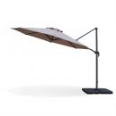 Biscarosse Chapéu-de-sol, excêntrico, redondo, castanho, 350 cm | Biscarosse