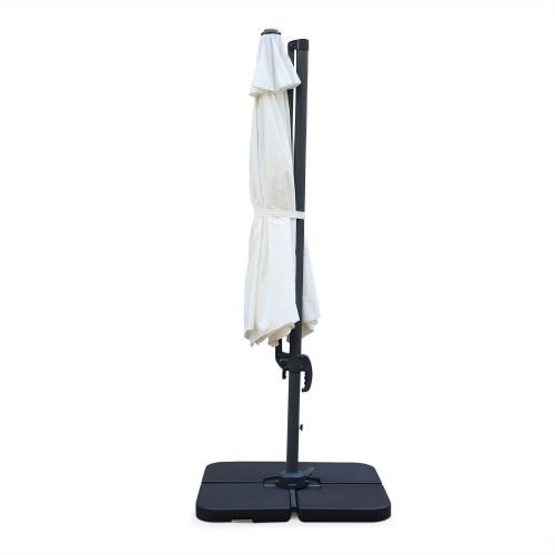 Biscarosse Chapéu-de-sol, excêntrico, redondo, cru, 350 cm | Biscarosse