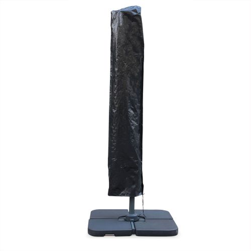 Biscarosse Chapéu-de-sol, excêntrico, redondo, cru, 350 cm | Biscarosse