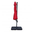 Biscarosse Chapéu-de-sol, excêntrico, redondo, vermelho, antracite, 350 cm