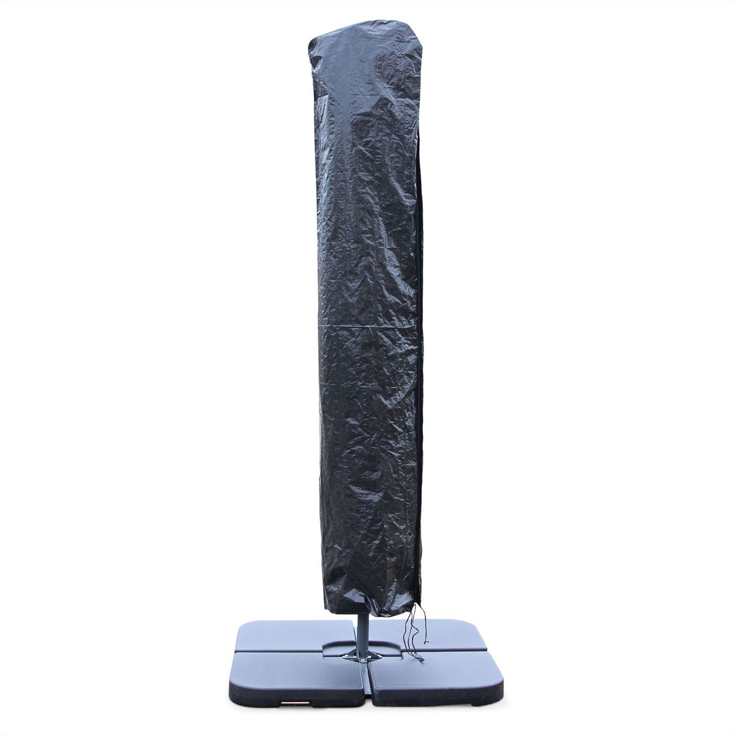 Black parasol cover for Hardelot cantilever parasols (300, 350 and 3x3m)