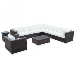 Venezia Móveis de jardim, castanho, cru, 8 e 10 lugares | Venezia