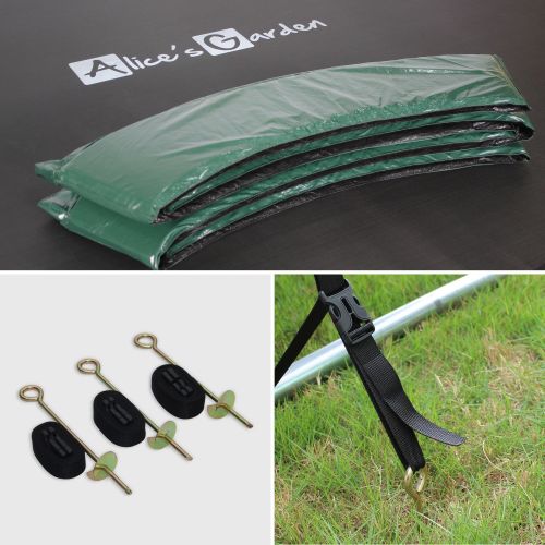 Trampolim de 245 cm, suporta até 150 kg (estrutura reforçada). Inclui: escada + cobertura de proteção + bolsa para sapatos + kit de fixação - PLUTON XXL Foto7 Pluton XXL Trampolim 245 cm, até 150 kg, kit completo, Pluton XXL