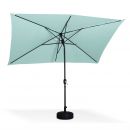 Touquet rectangular Parasol reto Retangular Touquet 2x3m Água verde, giro central em alumínio e abertura de manivela