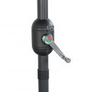 Touquet rectangular Parasol reto Retangular Touquet 2x3m Água verde, giro central em alumínio e abertura de manivela